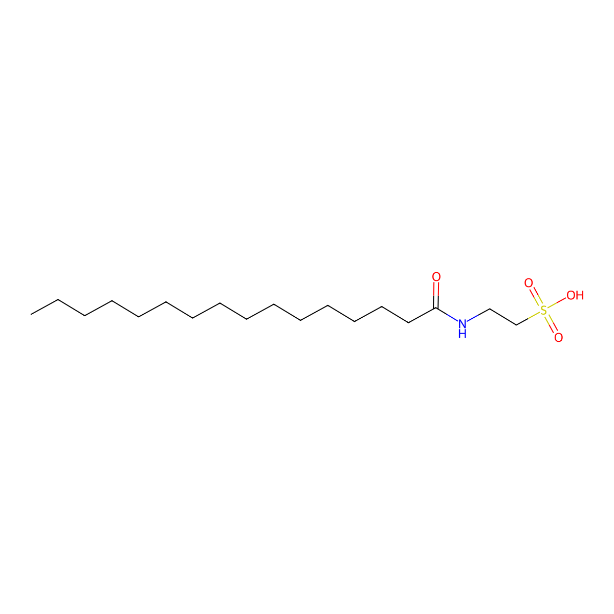 N-Palmitoyl Taurine molecular structure, CAS 83982-06-3