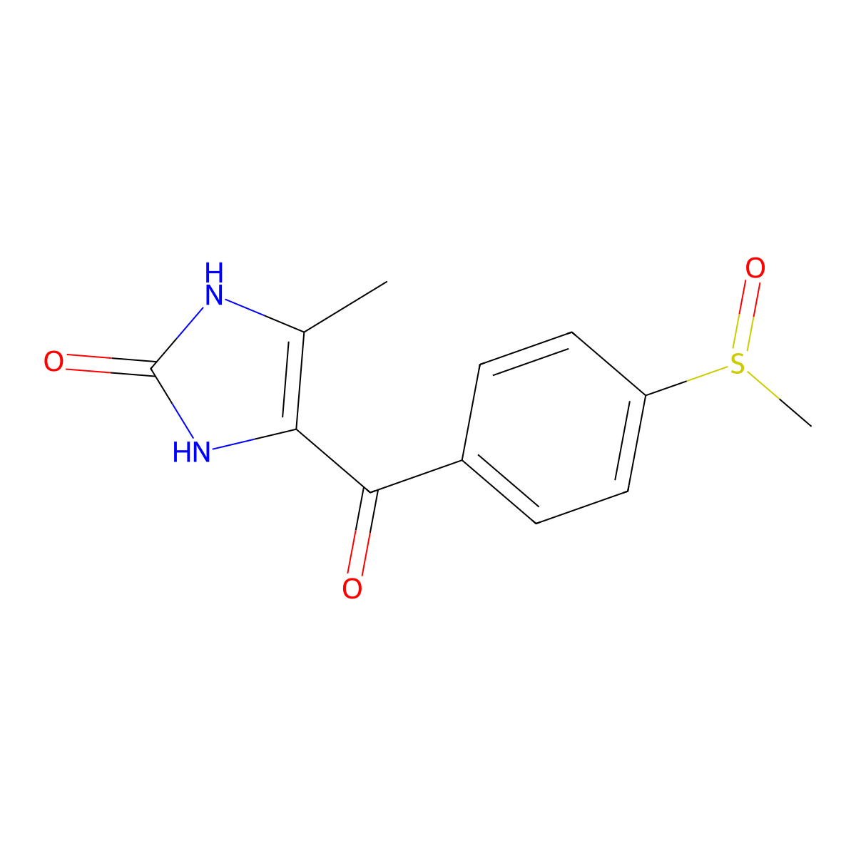 Enoximone sulfoxide molecular structure, CAS 83982-78-9