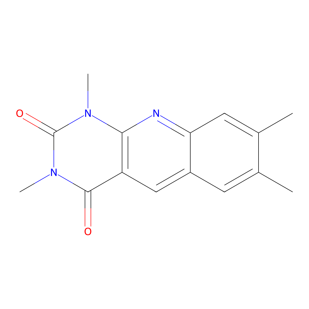 1,3,7,8-Tetramethylpyrimido[4,5-b]quinoline-2,4-dione molecular structure, CAS 83983-46-4
