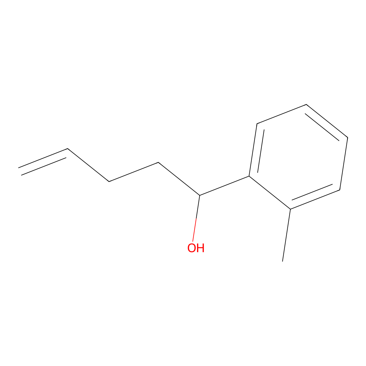 1-(O-tolyl)pent-4-en-1-ol molecular structure, CAS 83984-74-1