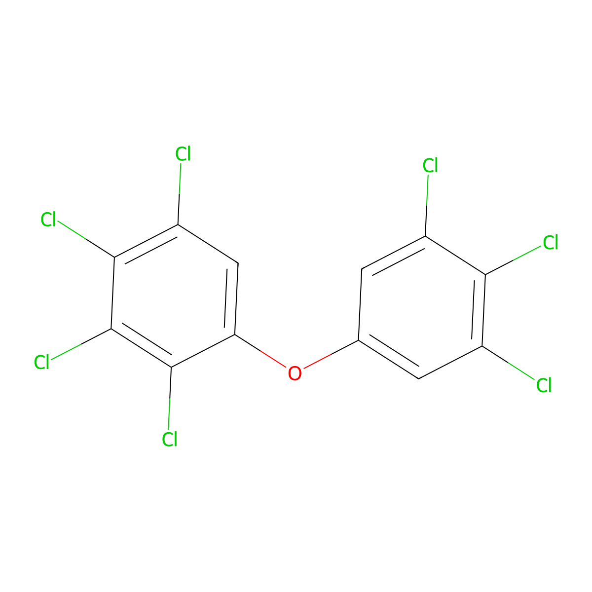 2,3,3',4,4',5,5'-Heptachlorodiphenyl ether molecular structure, CAS 83992-72-7