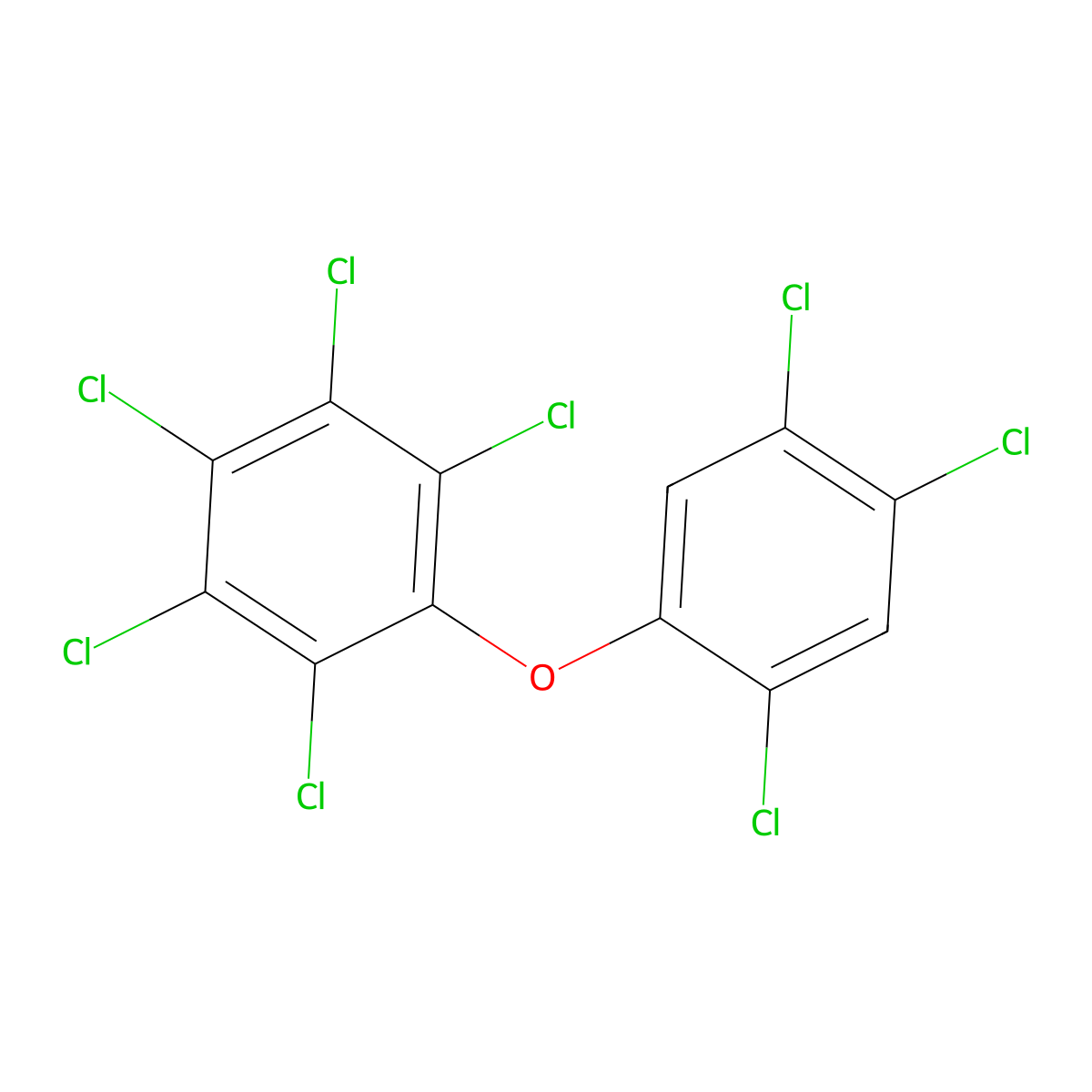 1,2,3,4,5-Pentachloro-6-(2,4,5-trichlorophenoxy)benzene molecular structure, CAS 83992-75-0