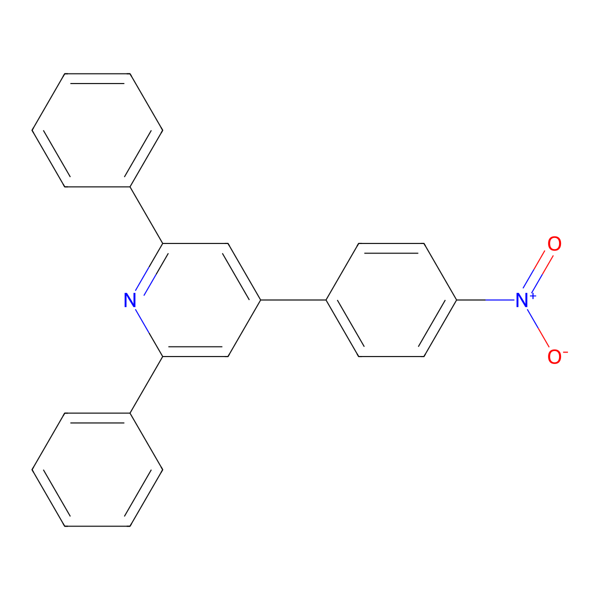 4-(4-Nitrophenyl)-2,6-diphenylpyridine molecular structure, CAS 83993-82-2