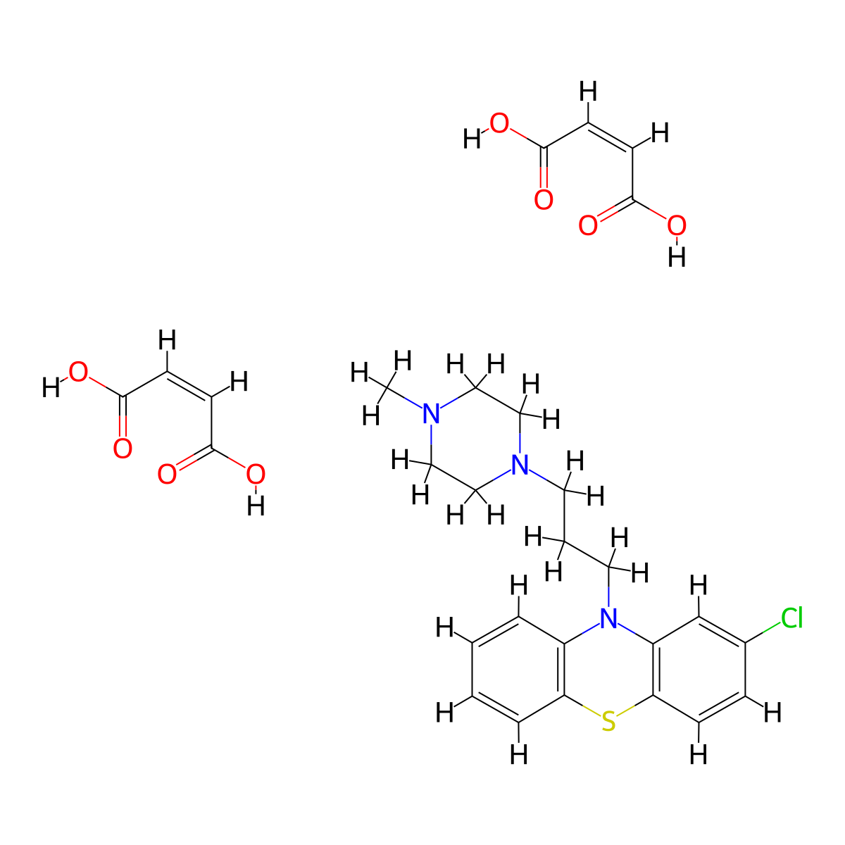 Prochlorperazine Maleate molecular structure, CAS 84-02-6