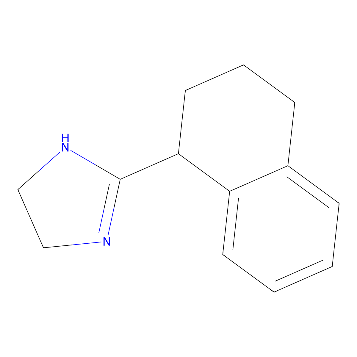 (+-)-Tetrahydrozoline molecular structure, CAS 84-22-0