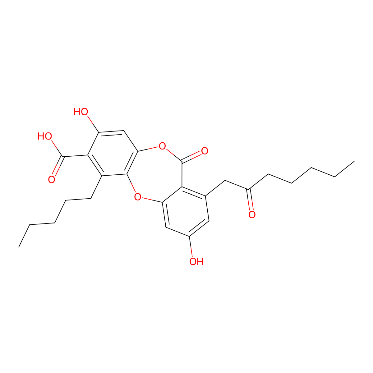 Physodic Acid molecular structure, CAS 84-24-2