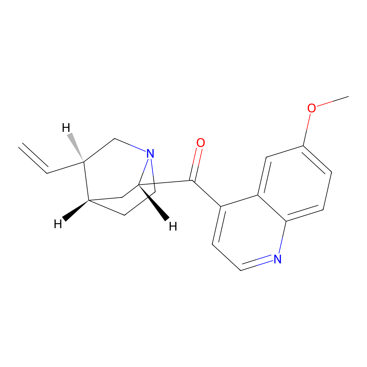 (8alpha)-6'-Methoxycinchonan-9-one molecular structure, CAS 84-31-1