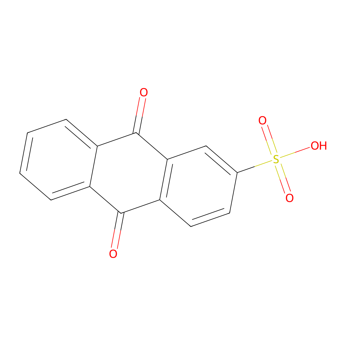 2-Anthraquinonesulfonic acid molecular structure, CAS 84-48-0