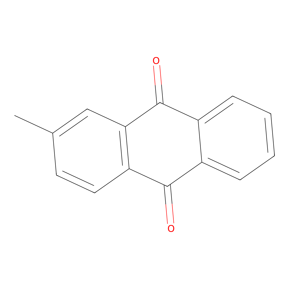 2-Methylanthraquinone molecular structure, CAS 84-54-8