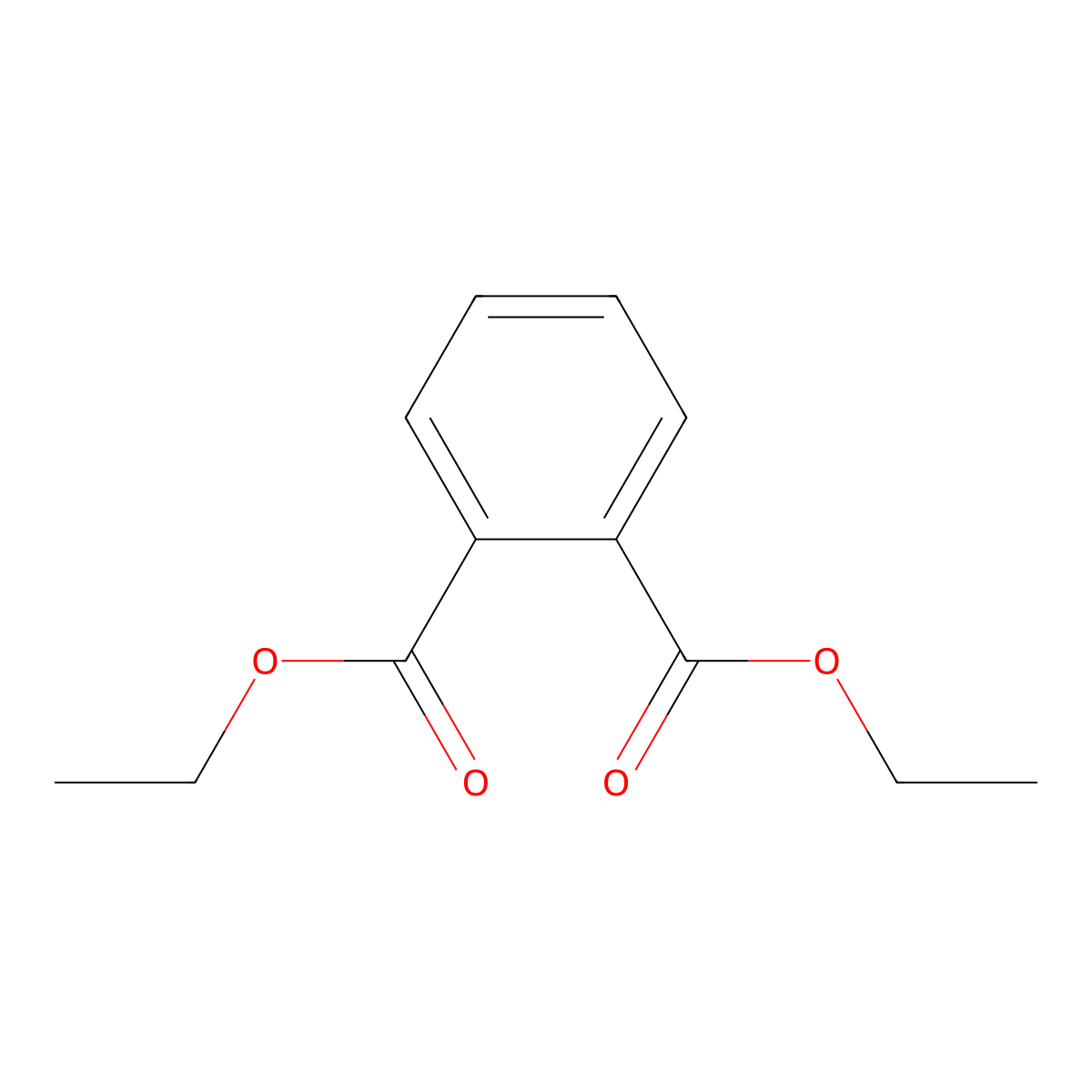 Diethyl Phthalate molecular structure, CAS 84-66-2