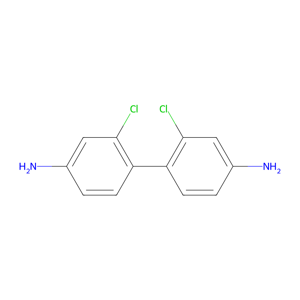 2,2'-Dichlorobenzidine molecular structure, CAS 84-68-4