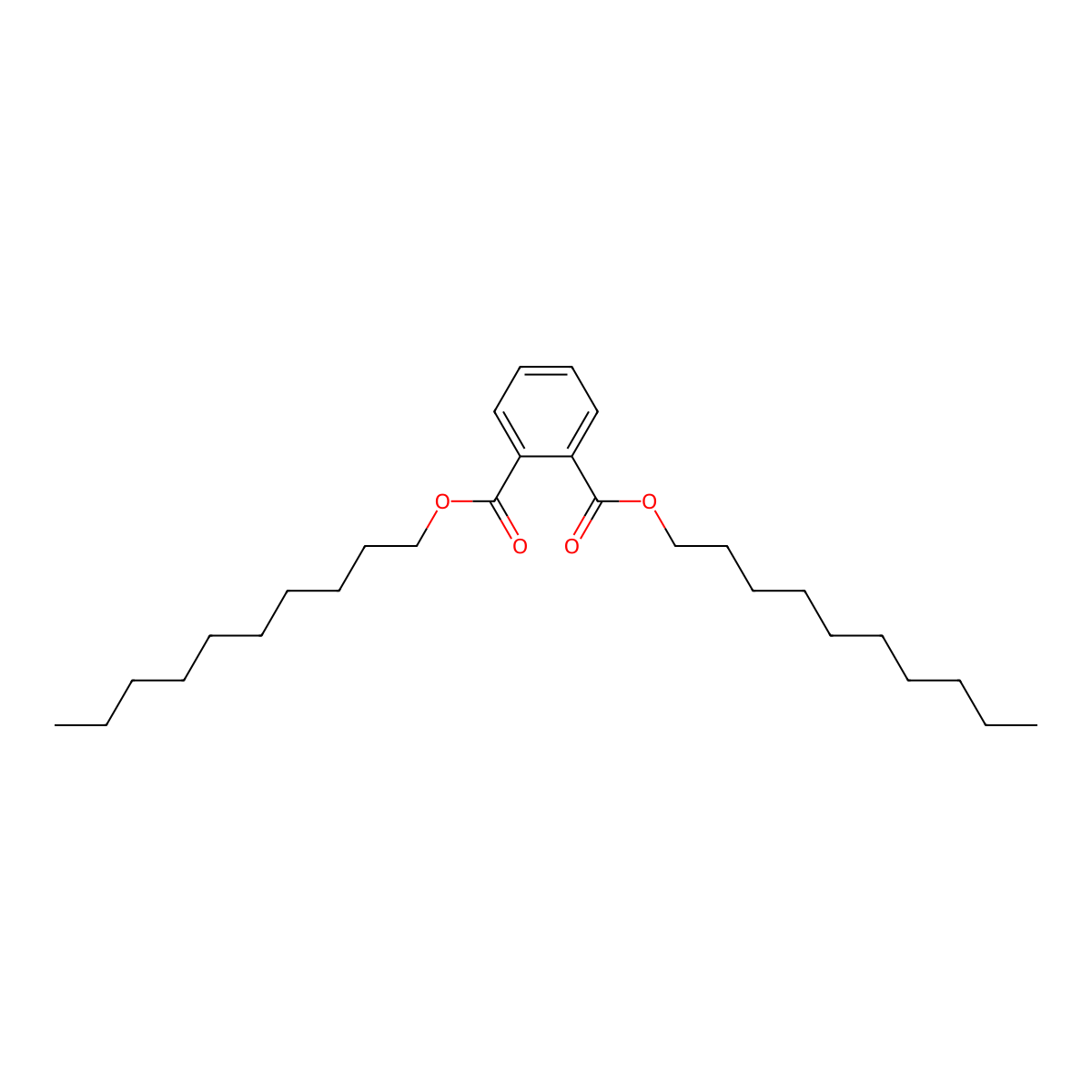 Didecyl phthalate molecular structure, CAS 84-77-5