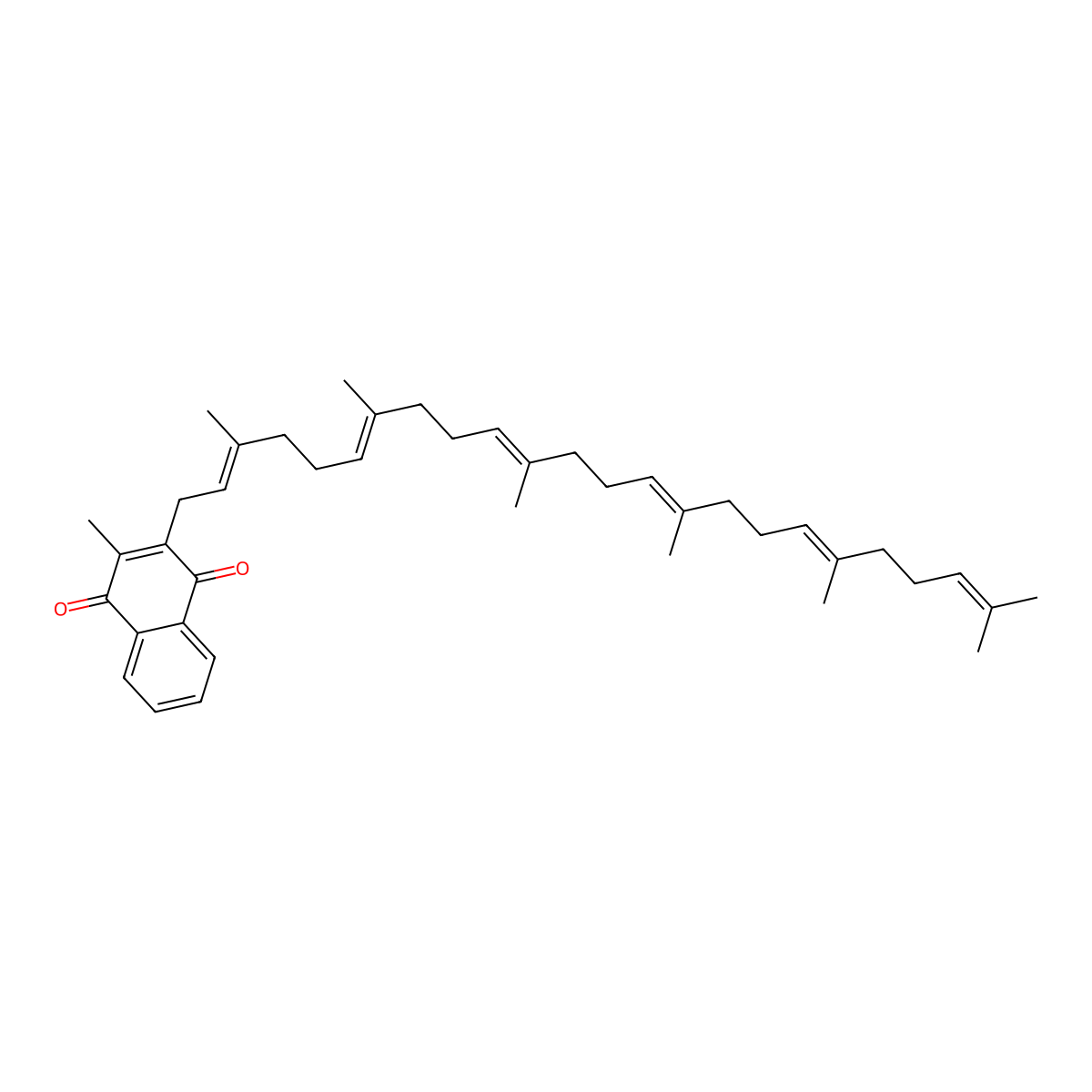 Menaquinone 6 molecular structure, CAS 84-81-1