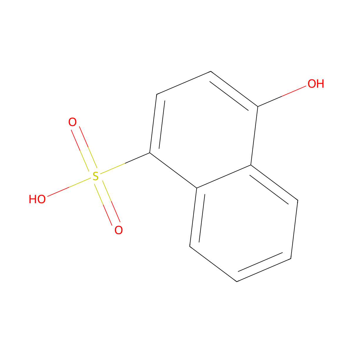 1-Naphthol-4-sulfonic acid molecular structure, CAS 84-87-7