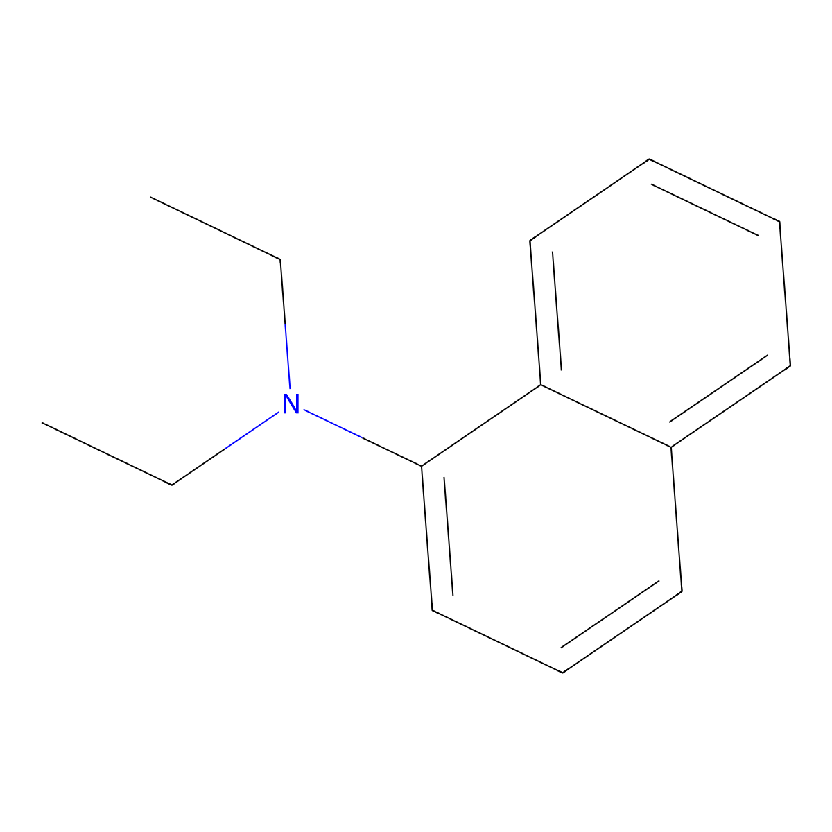 N,N-Diethyl-alpha-naphthylamine molecular structure, CAS 84-95-7