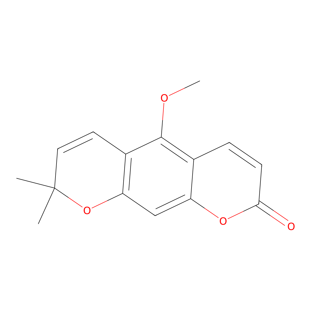 Xanthoxyletin molecular structure, CAS 84-99-1