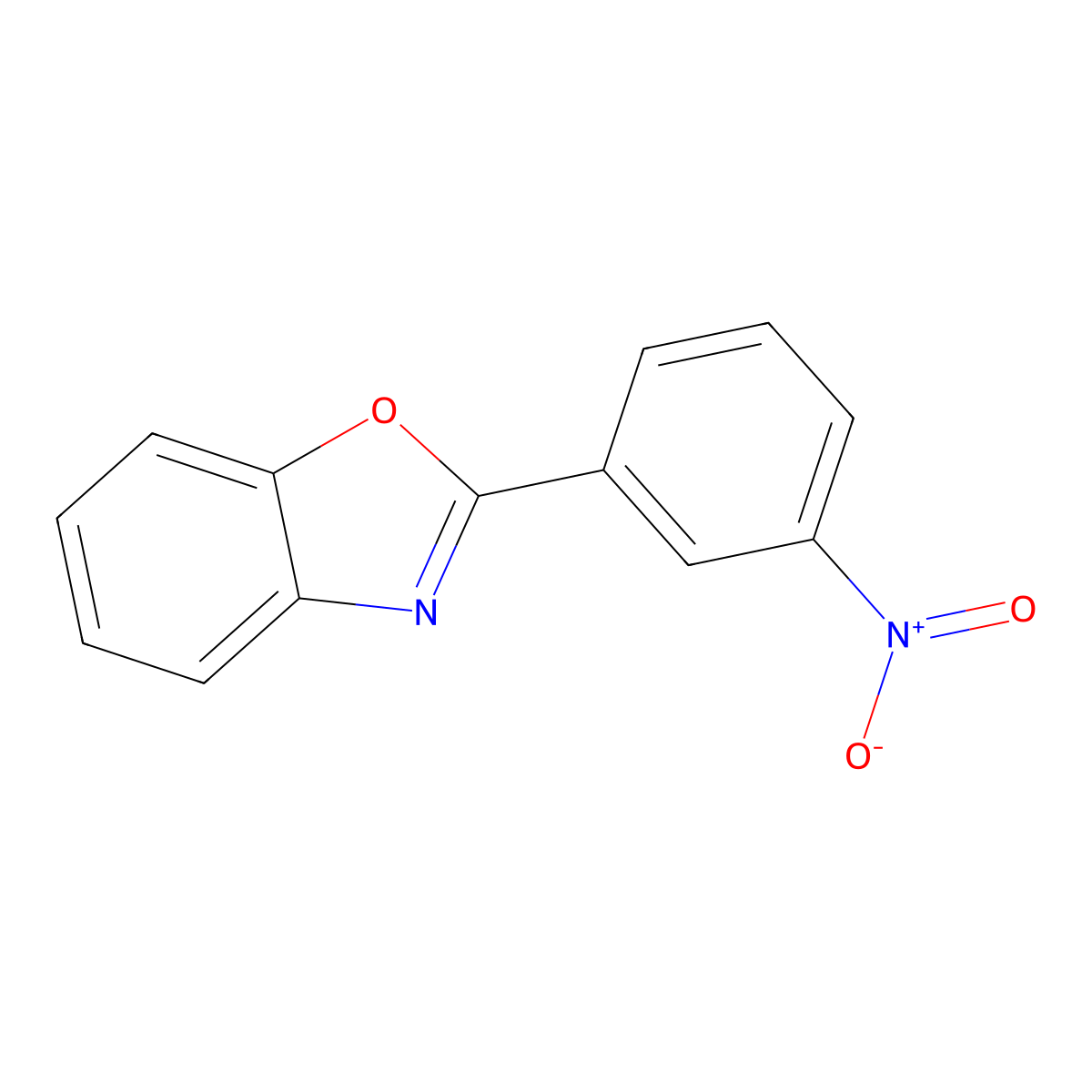 2-(3-Nitrophenyl)benzoxazole molecular structure, CAS 840-56-2