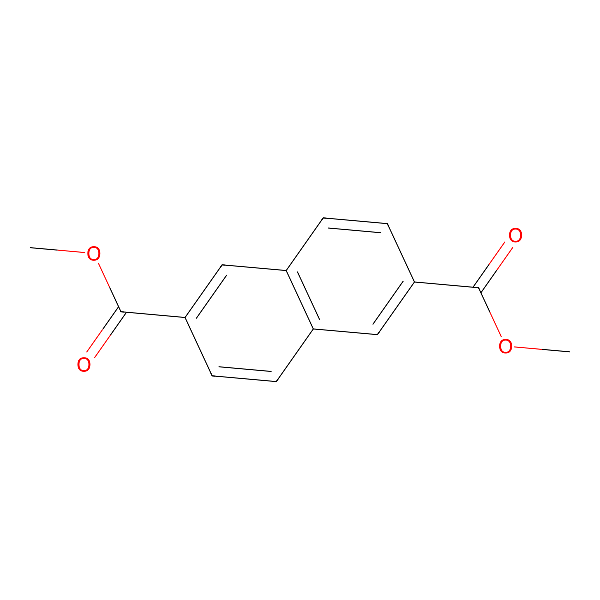Dimethyl-2,6-naphthalenedicarboxylate molecular structure, CAS 840-65-3