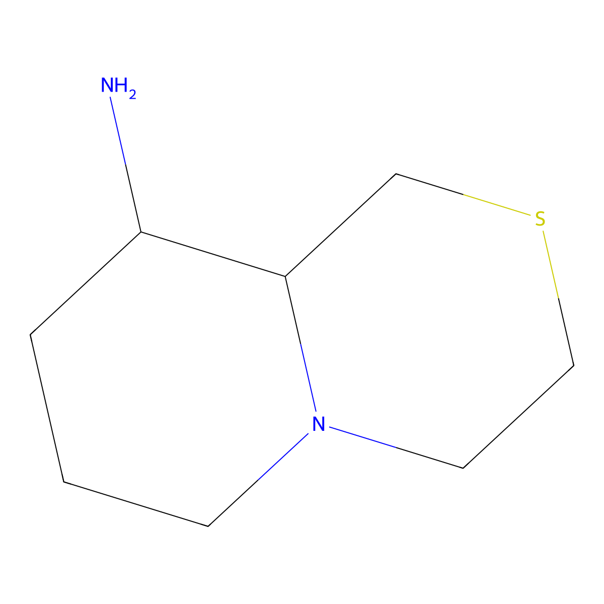 Octahydropyrido(2,1-c)thiomorpholin-9-amine molecular structure, CAS 84005-78-7