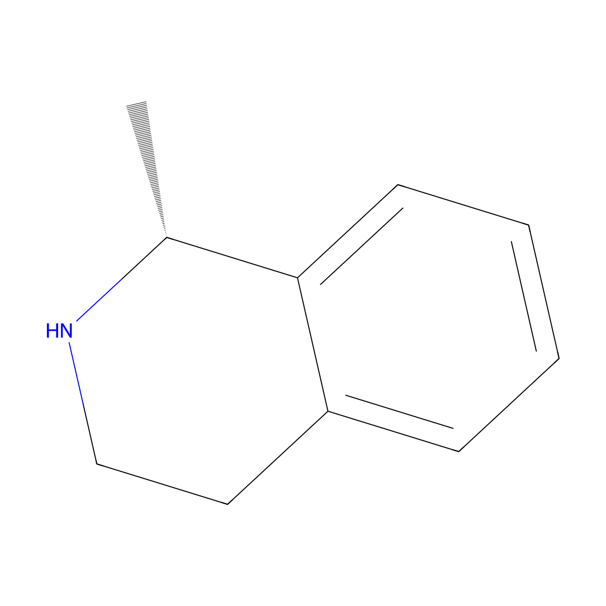 (R)-1-Methyl-1,2,3,4-tetrahydroisoquinoline molecular structure, CAS 84010-66-2