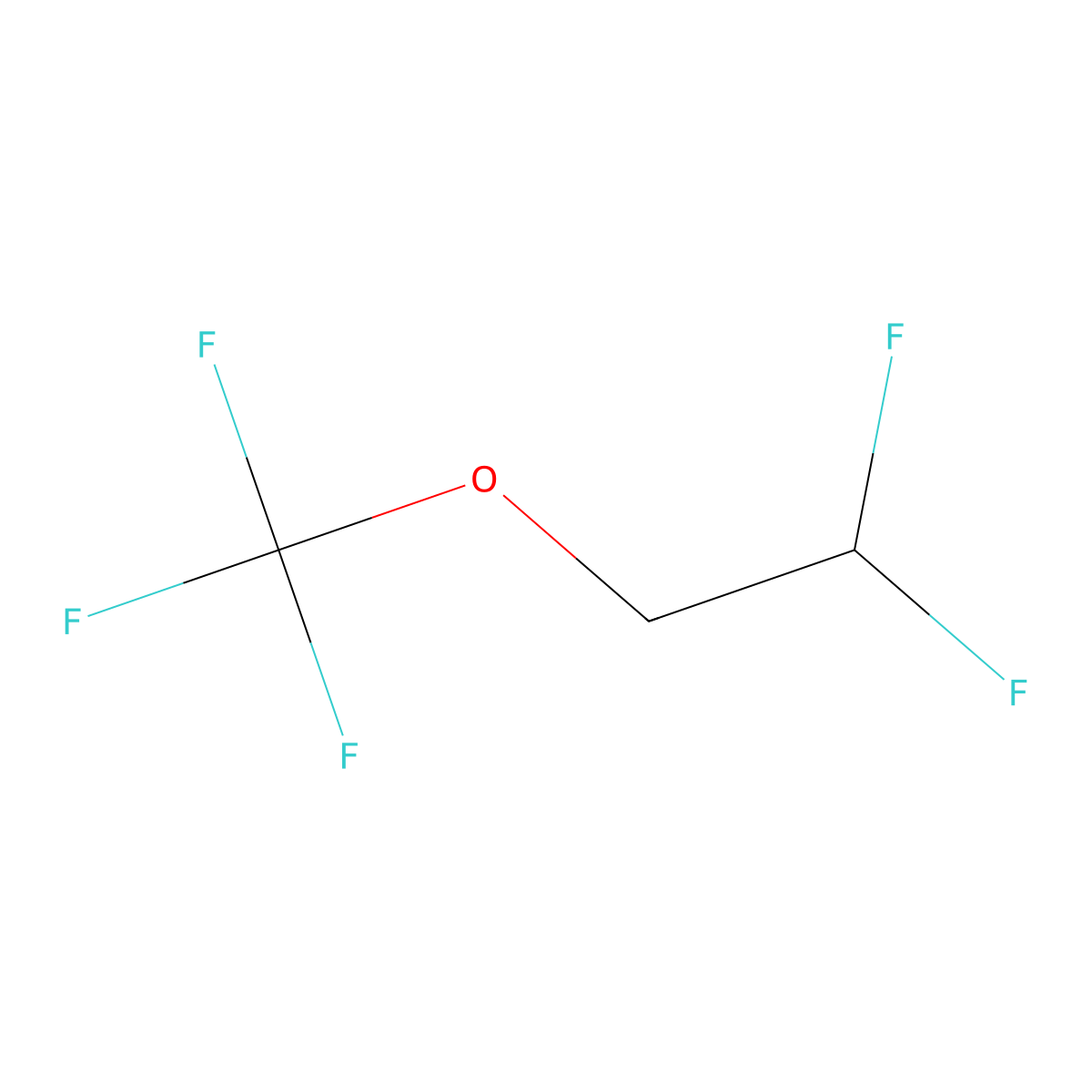 1,1-Difluoro-2-(trifluoromethoxy)ethane molecular structure, CAS 84011-15-4