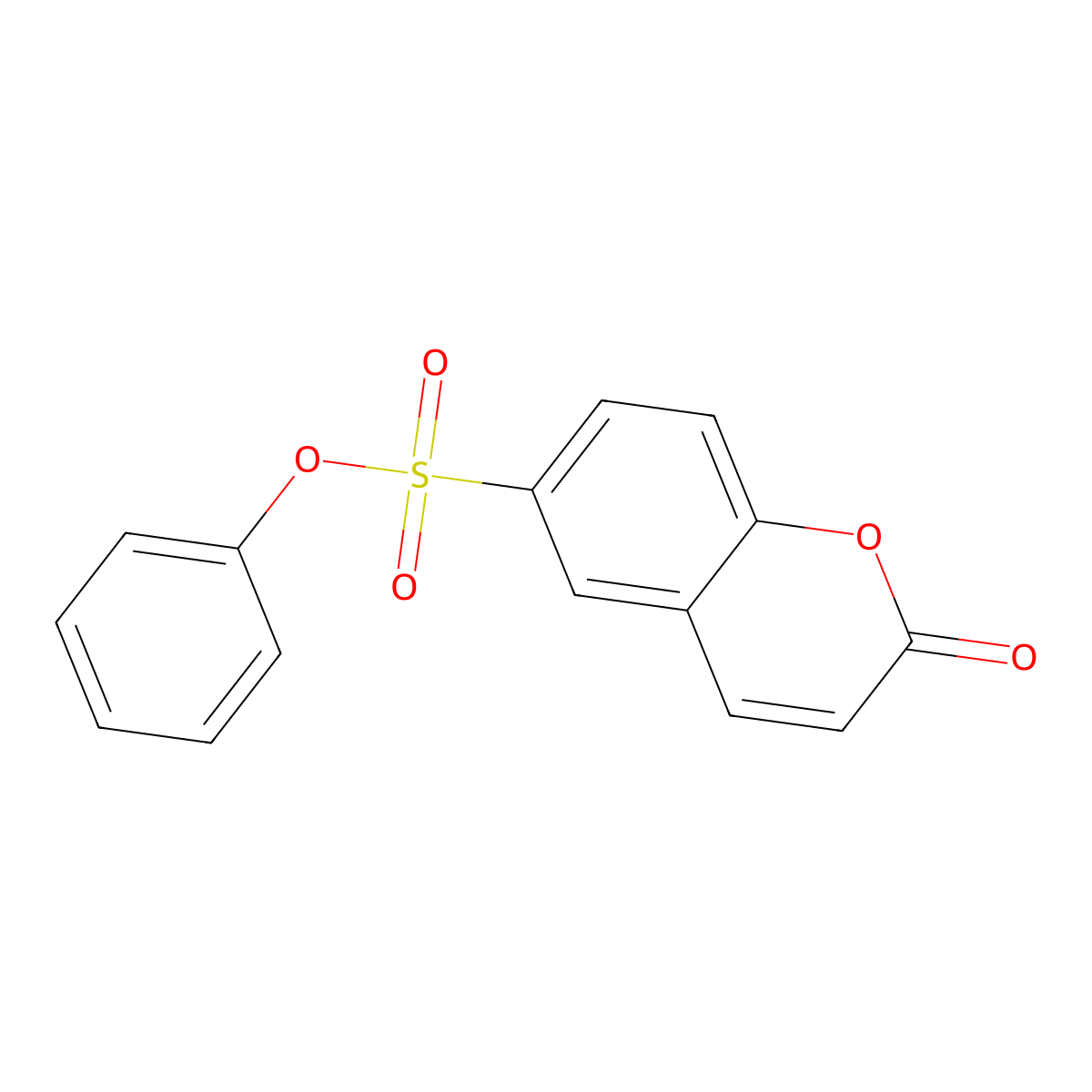 phenyl 2-oxo-2H-chromene-6-sulfonate molecular structure, CAS 84015-84-9