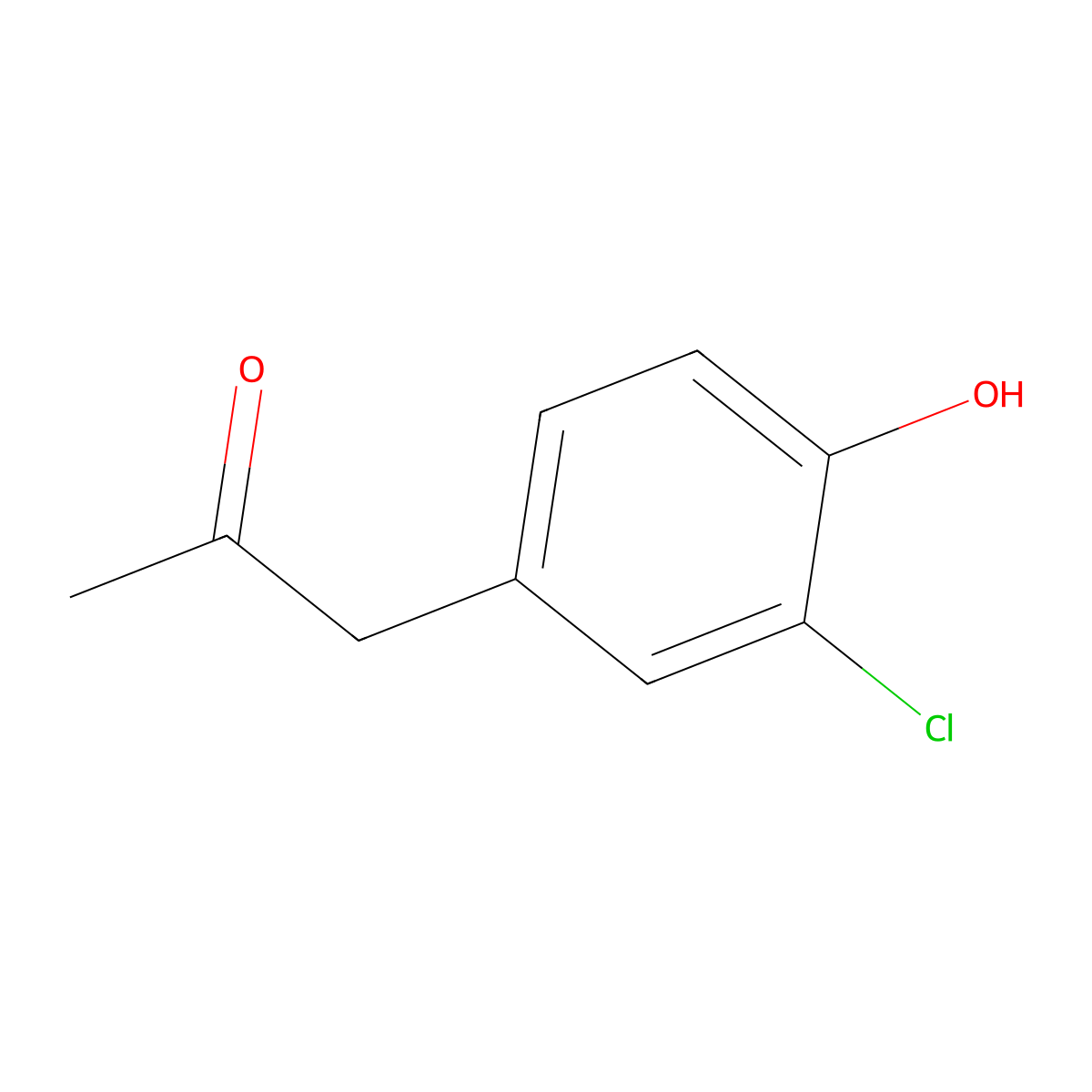 1-(3-Chloro-4-hydroxyphenyl)propan-2-one molecular structure, CAS 84023-32-5
