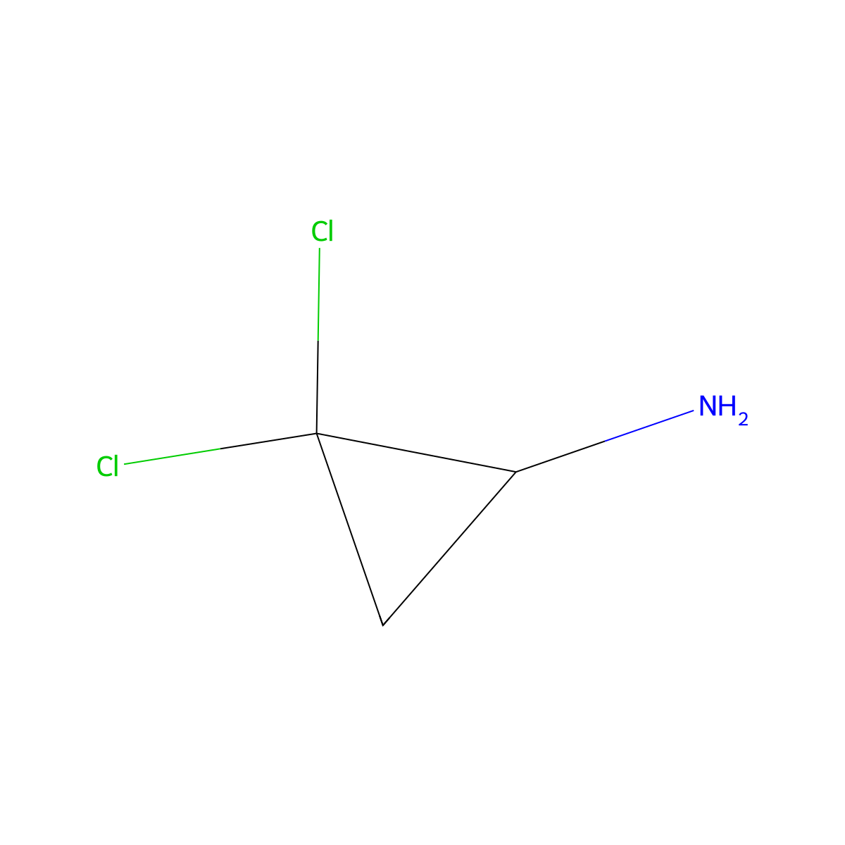 2,2-Dichlorocyclopropan-1-amine molecular structure, CAS 84024-34-0