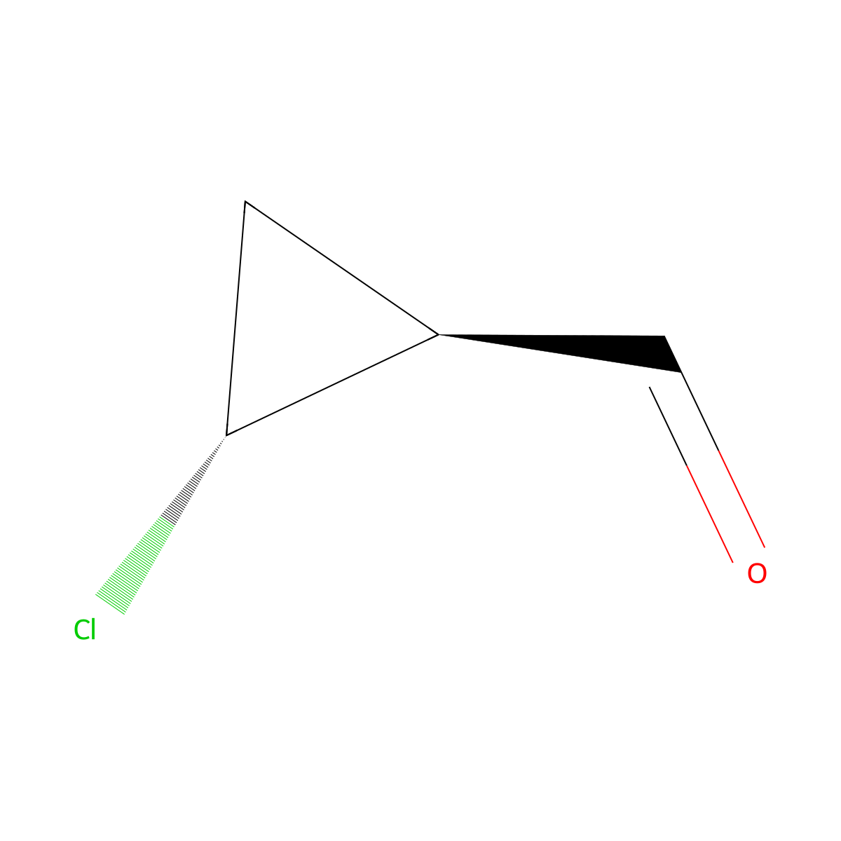 (1S,2R)-2-Chlorocyclopropane-1-carbaldehyde molecular structure, CAS 84024-35-1