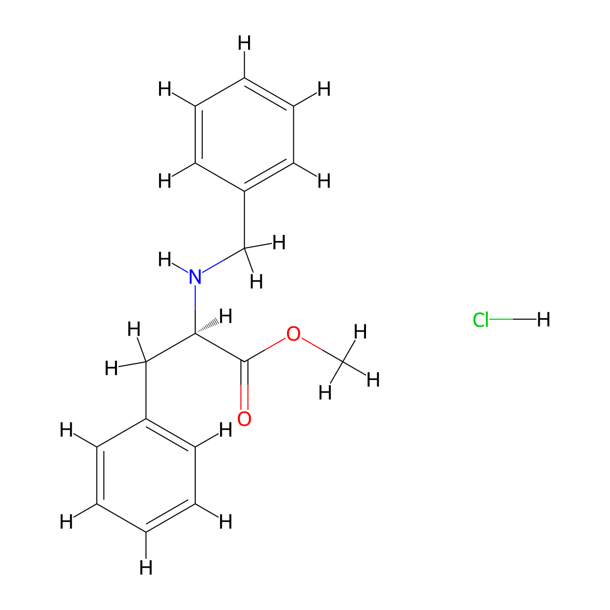 Bzl-D-phe-ome hcl molecular structure, CAS 84028-90-0