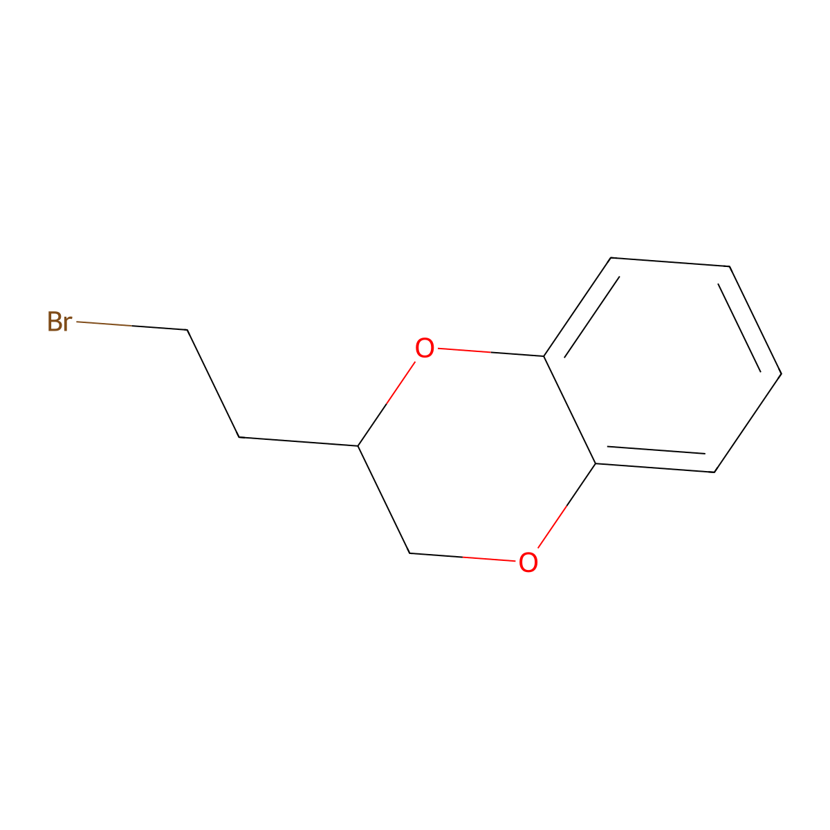 2-(2-Bromoethyl)-2,3-dihydro-1,4-benzodioxin molecular structure, CAS 84030-05-7