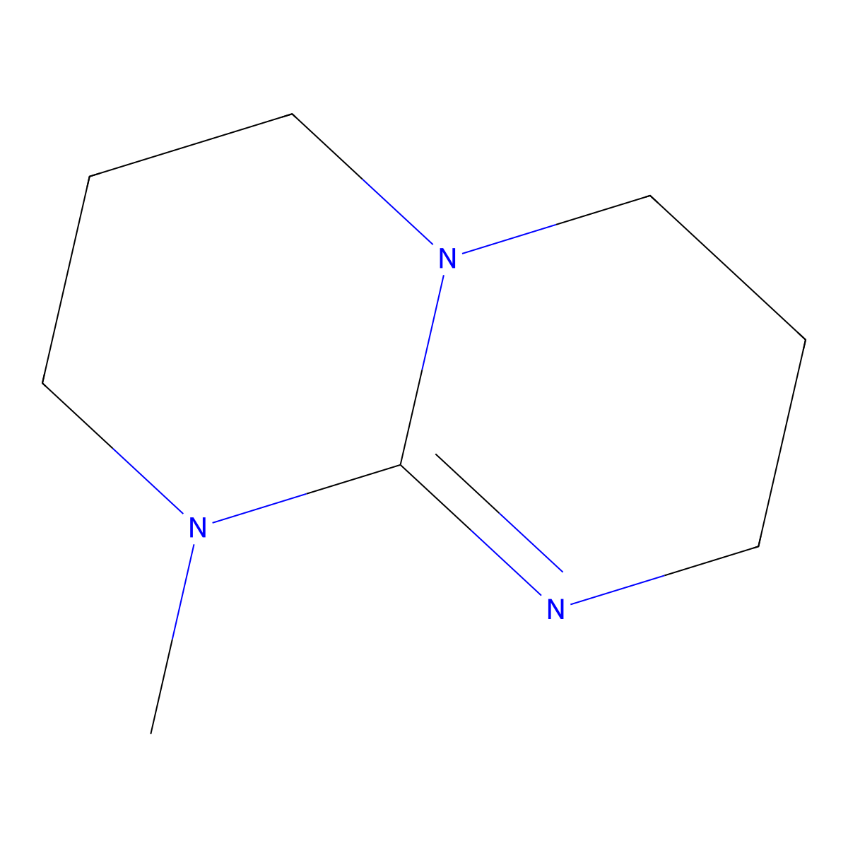 7-Methyl-1,5,7-triazabicyclo[4.4.0]dec-5-ene molecular structure, CAS 84030-20-6