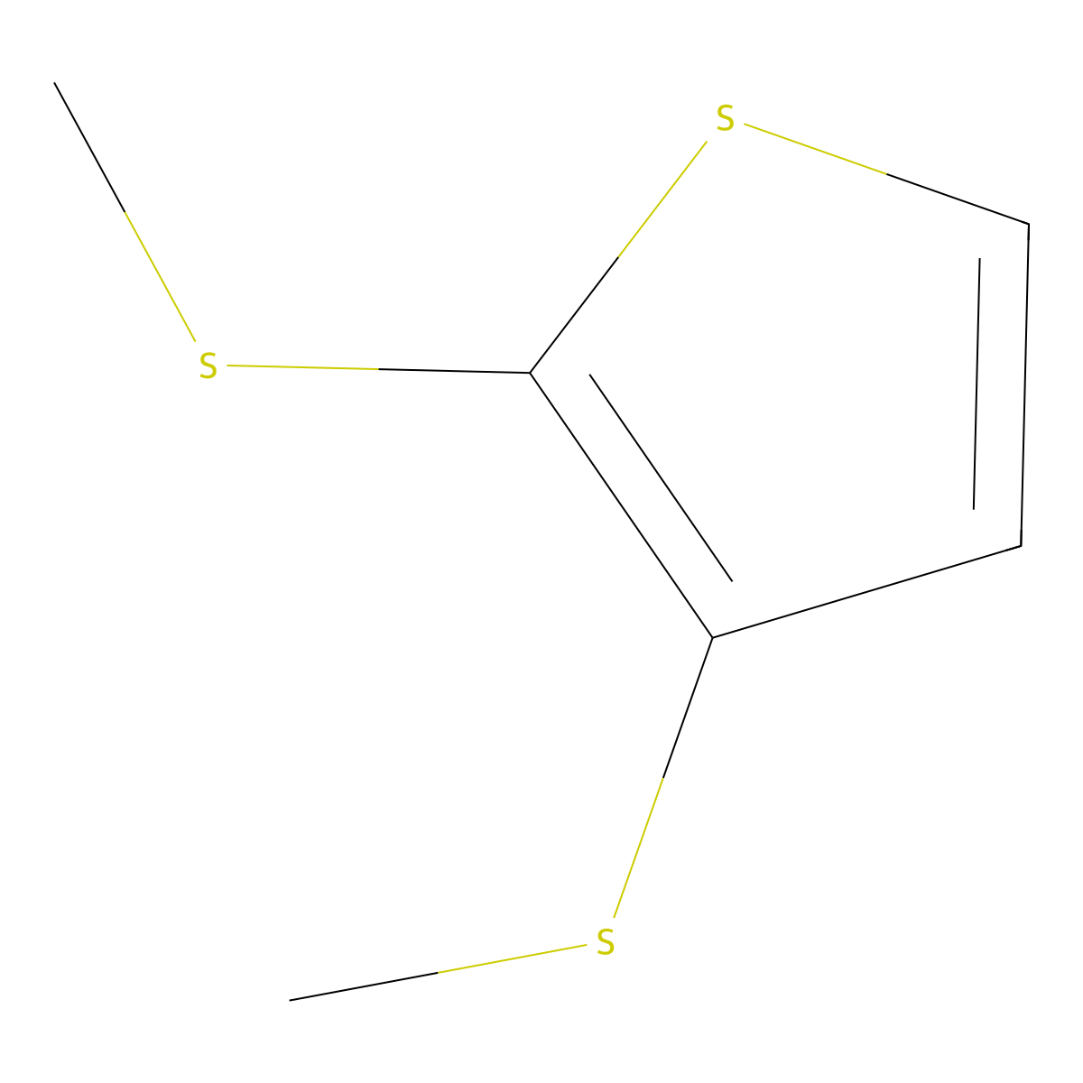 2,3-Bis(methylthio)thiophene molecular structure, CAS 84034-31-1