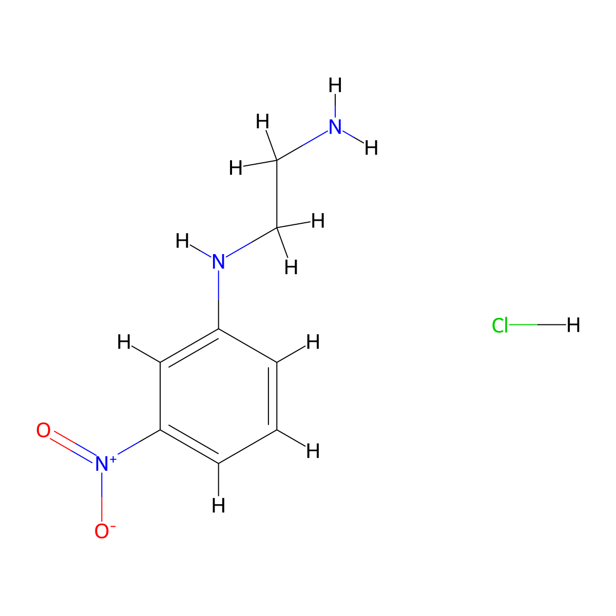 N1-(3-Nitrophenyl)ethane-1,2-diamine hydrochloride molecular structure, CAS 84035-89-2