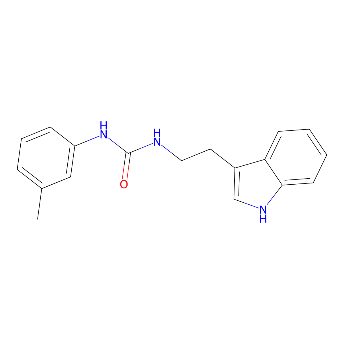 1-[2-(1H-indol-3-yl)ethyl]-3-(3-methylphenyl)urea molecular structure, CAS 840471-74-1