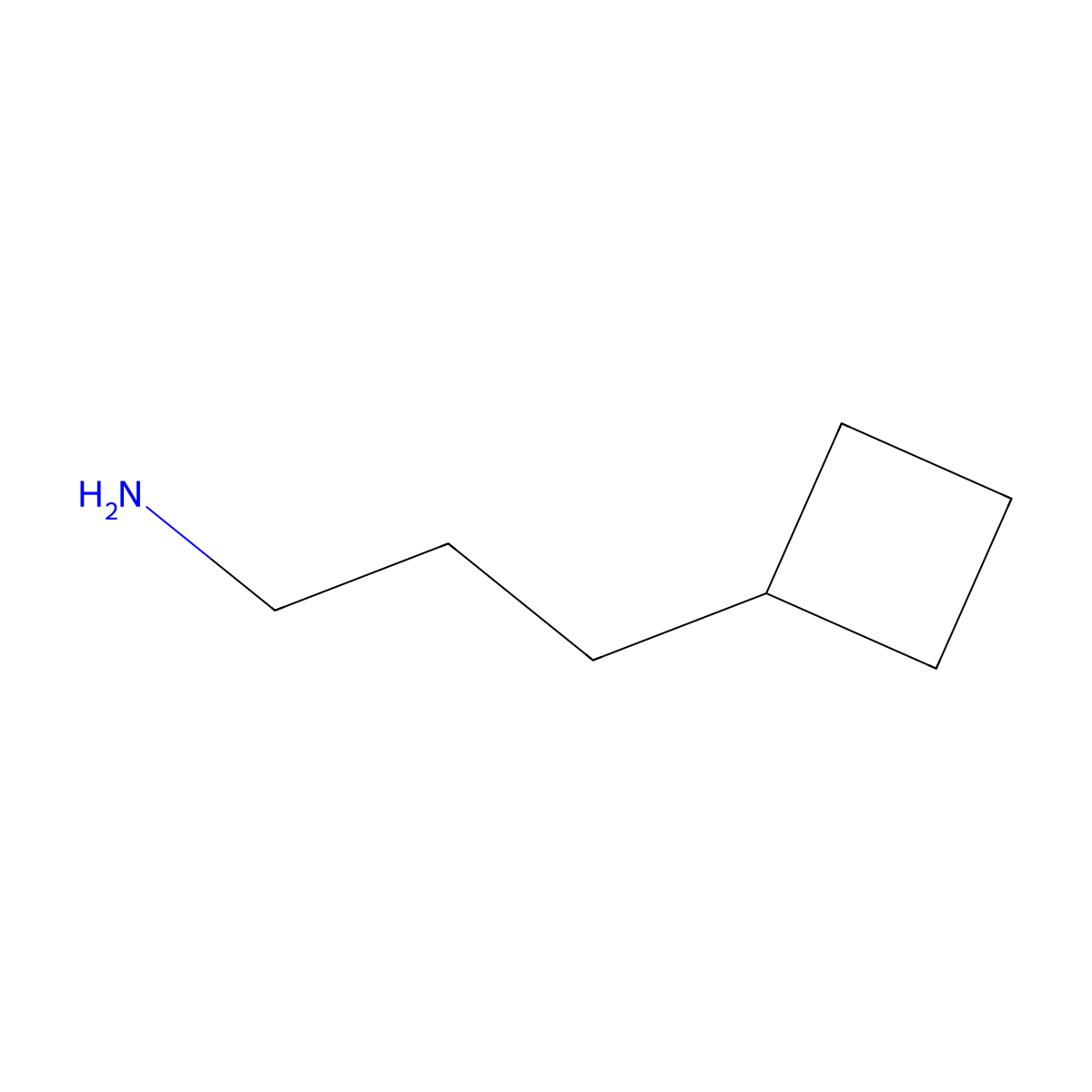 3-Cyclobutylpropan-1-amine molecular structure, CAS 840488-96-2