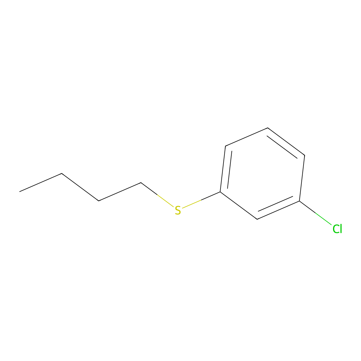 1-(Butylsulfanyl)-3-chlorobenzene molecular structure, CAS 84051-22-9