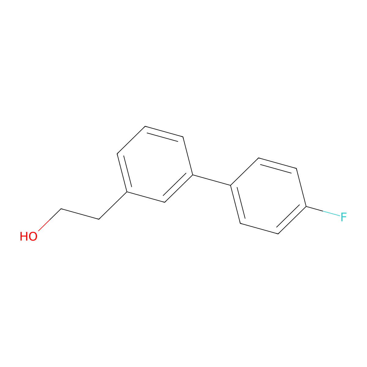 3-(4-Fluorophenyl)phenethyl alcohol molecular structure, CAS 840521-88-2