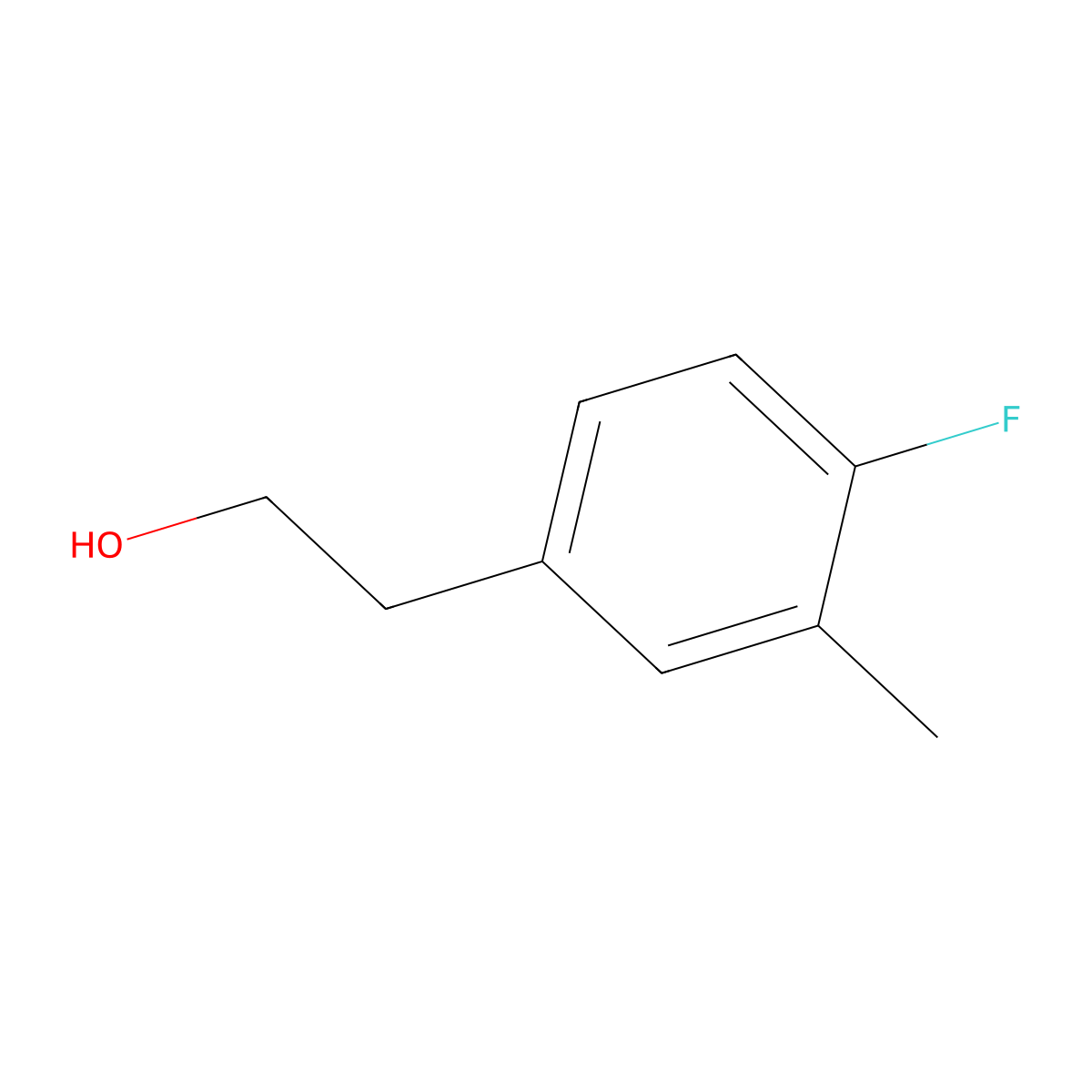 4-Fluoro-3-methylphenethyl alcohol molecular structure, CAS 840522-24-9
