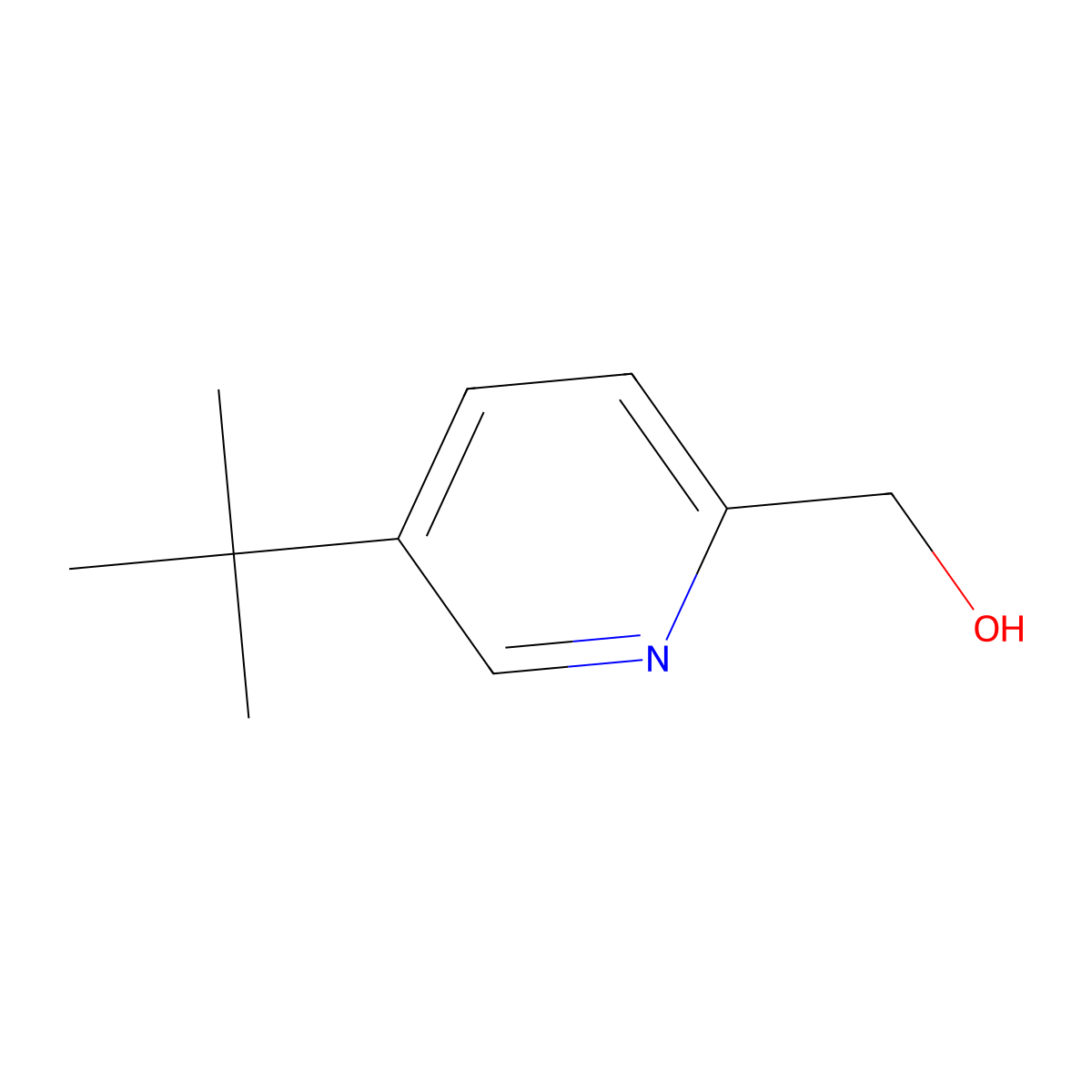 (5-Tert-butylpyridin-2-yl)methanol molecular structure, CAS 840526-99-0