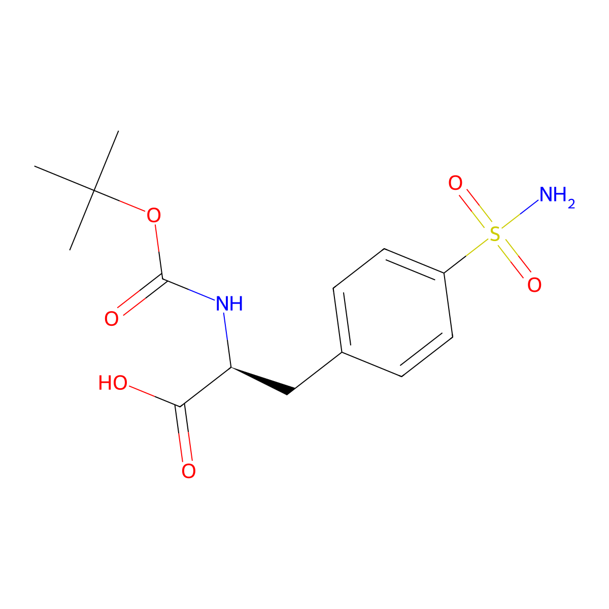 4-(Aminosulfonyl)-N-Boc-L-phenylalanine molecular structure, CAS 84053-14-5