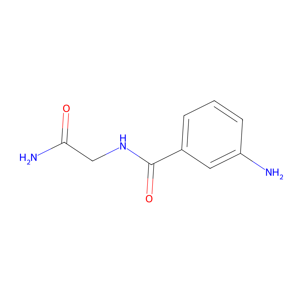 2-[(3-Aminophenyl)formamido]acetamide molecular structure, CAS 840537-64-6