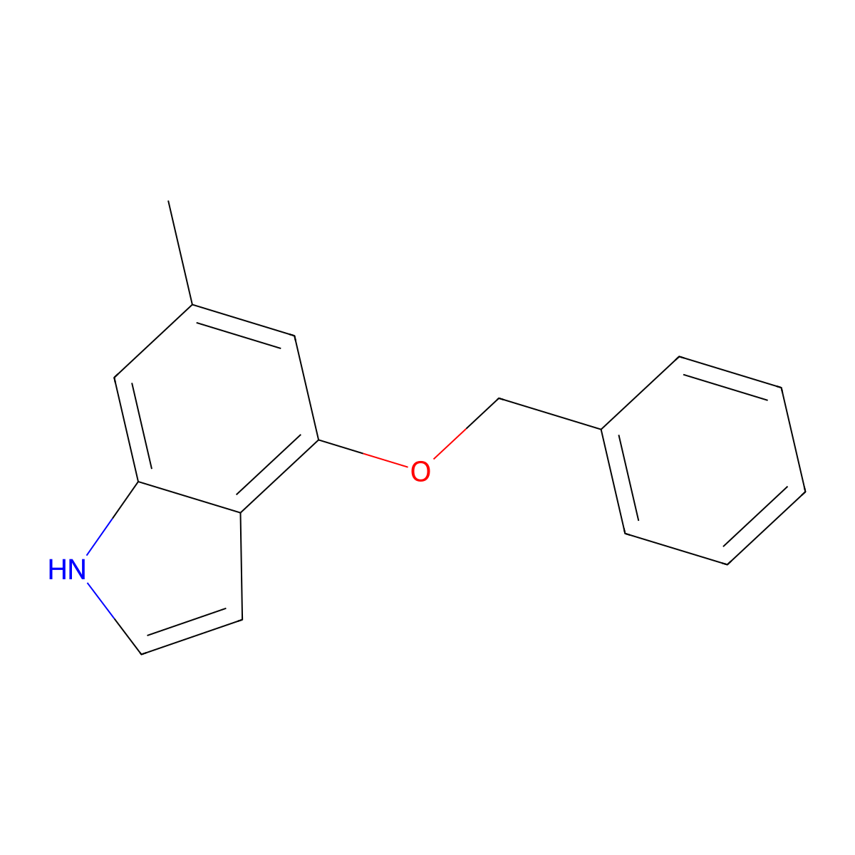 4-(Benzyloxy)-6-methyl-1H-indole molecular structure, CAS 840537-99-7