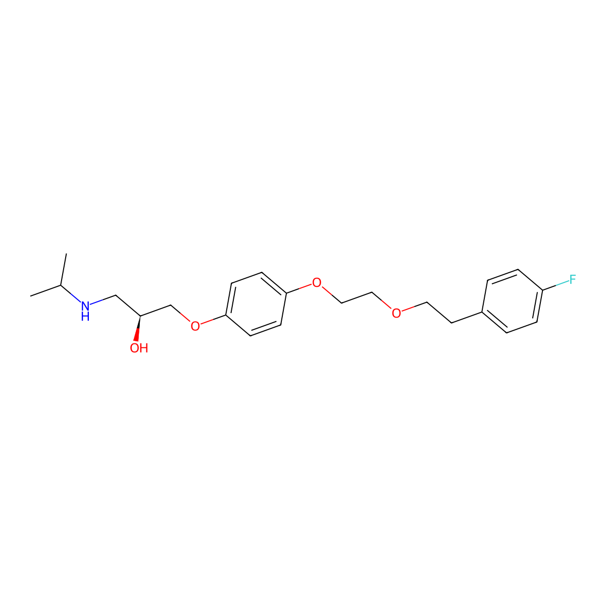 Flusoxolol molecular structure, CAS 84057-96-5