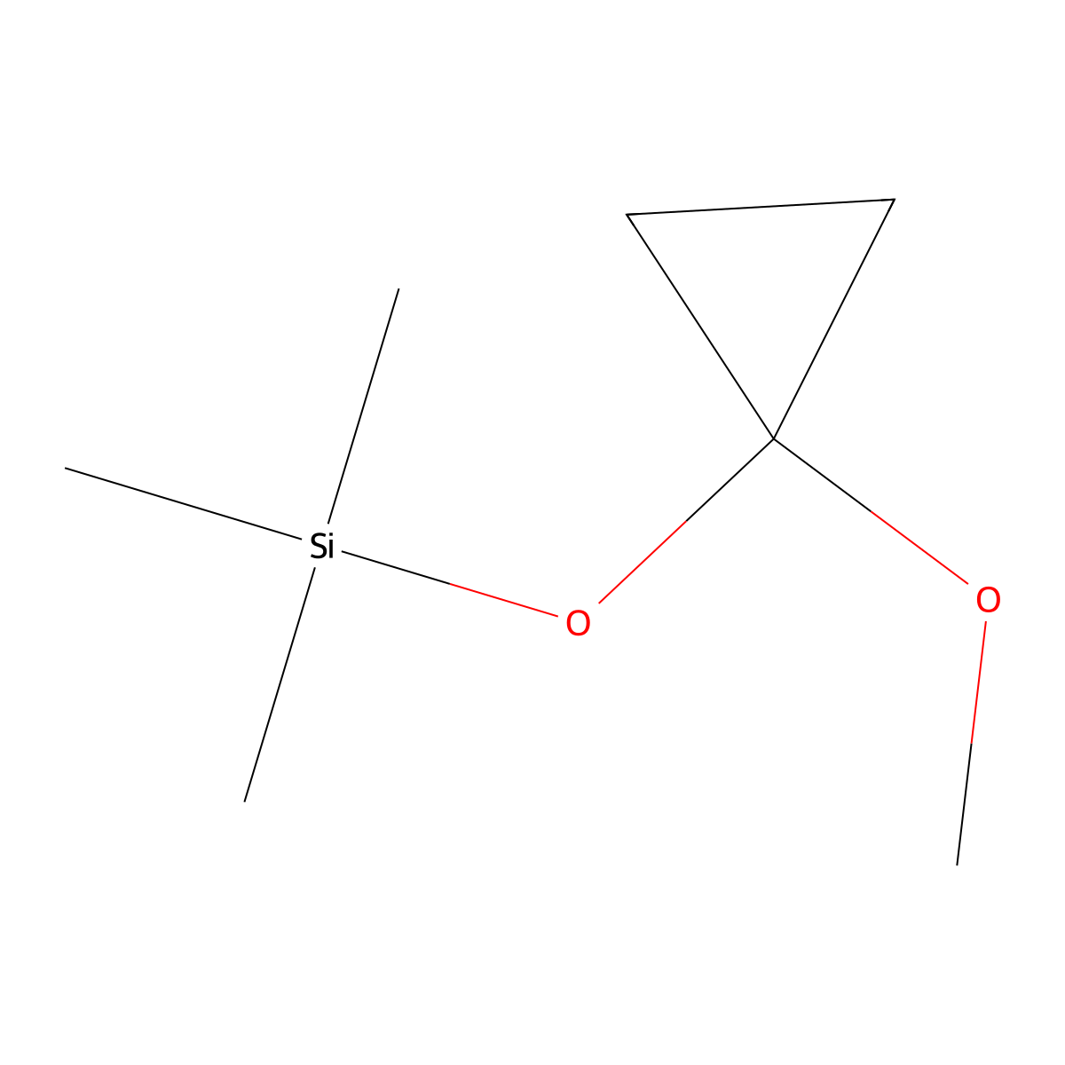 (1-Methoxycyclopropoxy)trimethylsilane molecular structure, CAS 84098-43-1