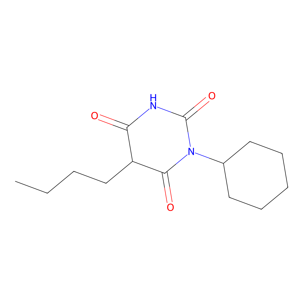 Bucolome molecular structure, CAS 841-73-6