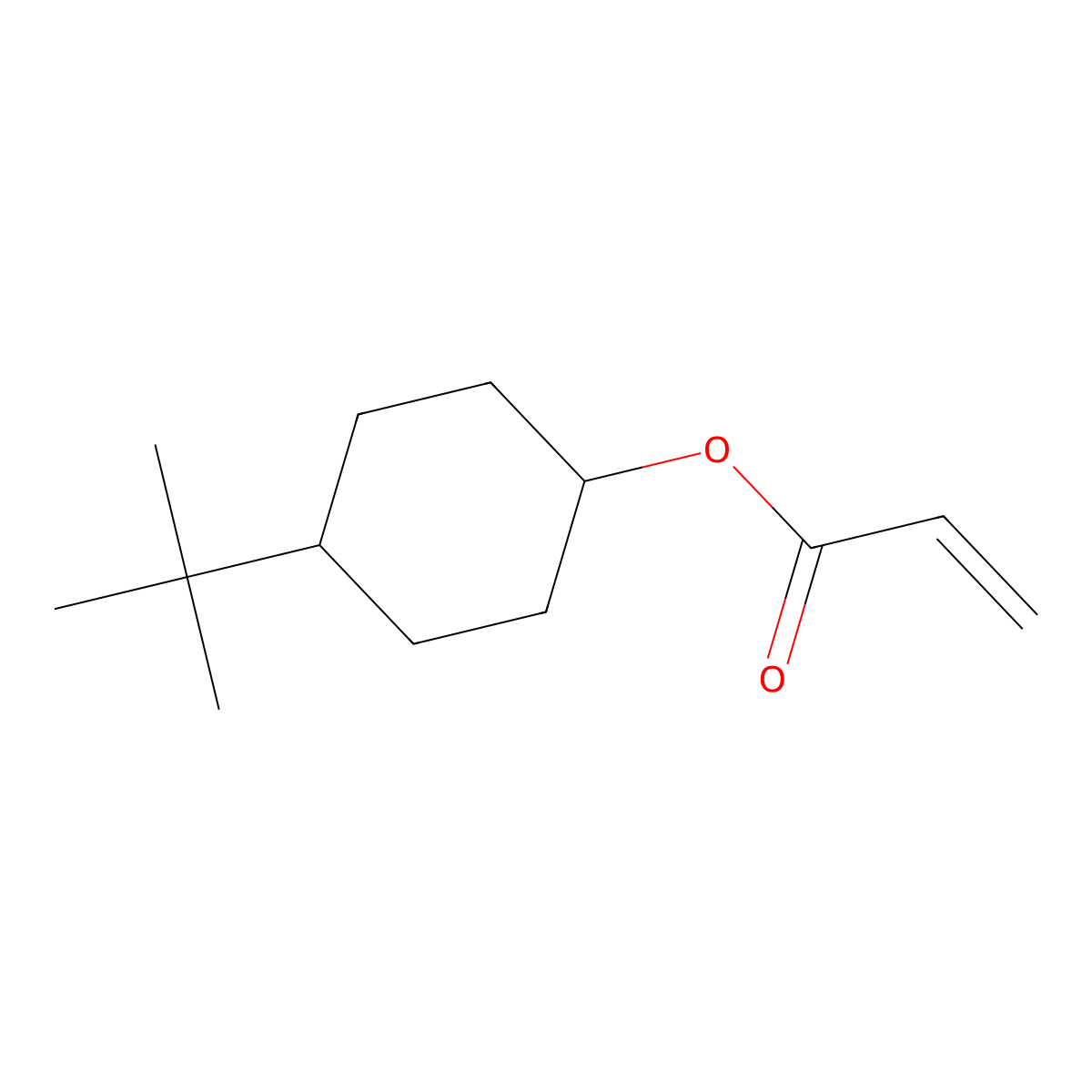 4-(1,1-Dimethylethyl)cyclohexyl acrylate molecular structure, CAS 84100-23-2
