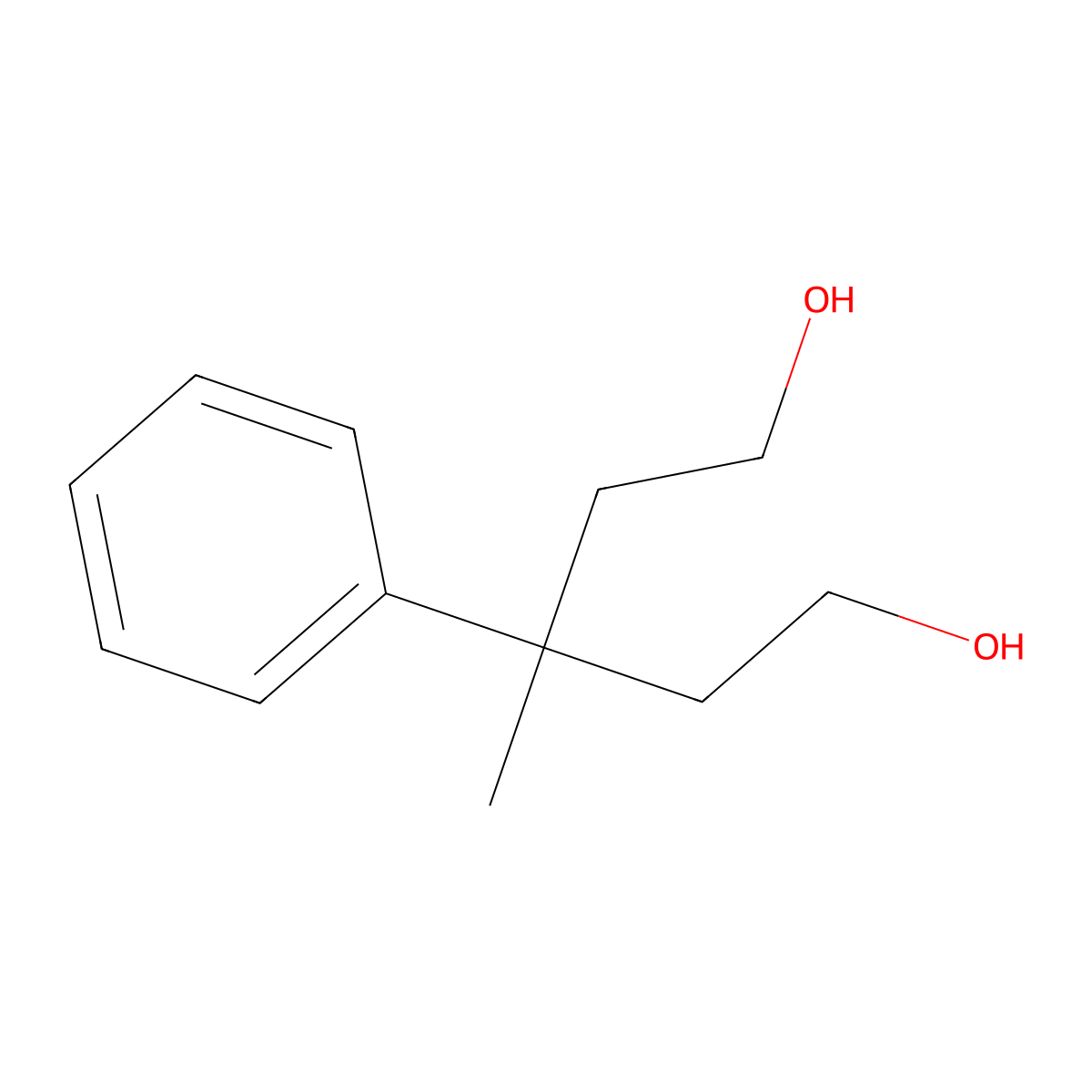 3-Methyl-3-phenylpentane-1,5-diol molecular structure, CAS 84100-46-9