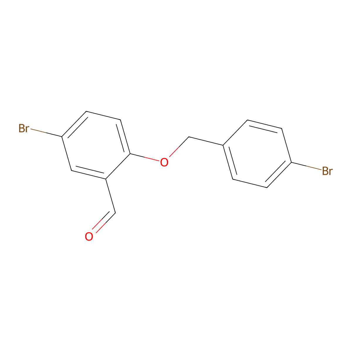 5-Bromo-2-[(4-bromobenzyl)oxy]benzaldehyde molecular structure, CAS 84102-43-2