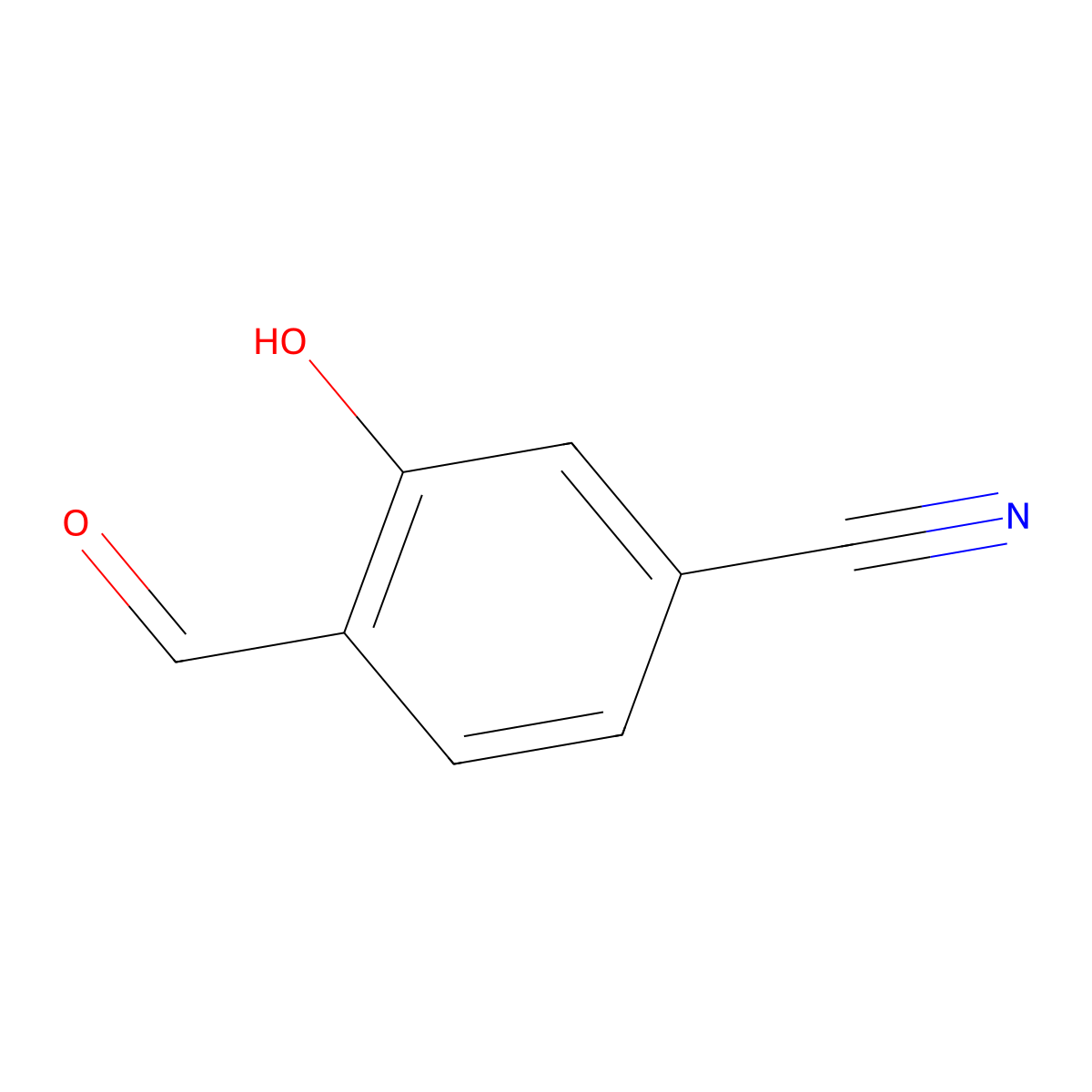 4-Formyl-3-hydroxybenzonitrile molecular structure, CAS 84102-89-6